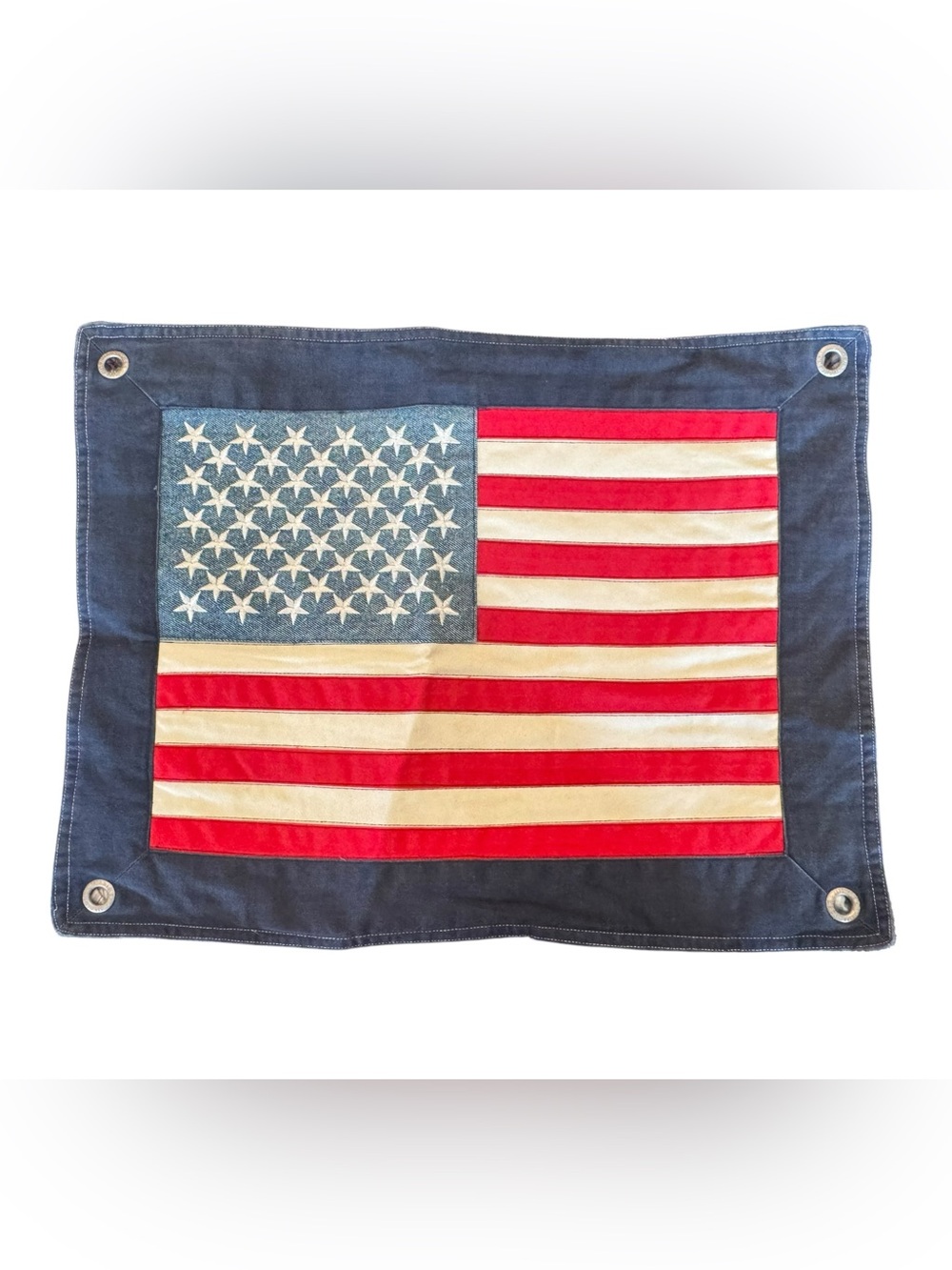 Tommy Hilfiger American Flag Denim pillow cover